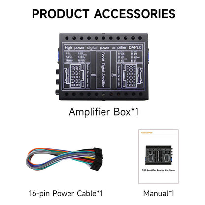 16PIN Car Amplifier for Aftermarket Android Multimedia Navigation System