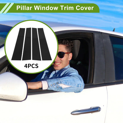4 x Pillar Window Trim for Dodge Ram (2019-2023) - Black Finish