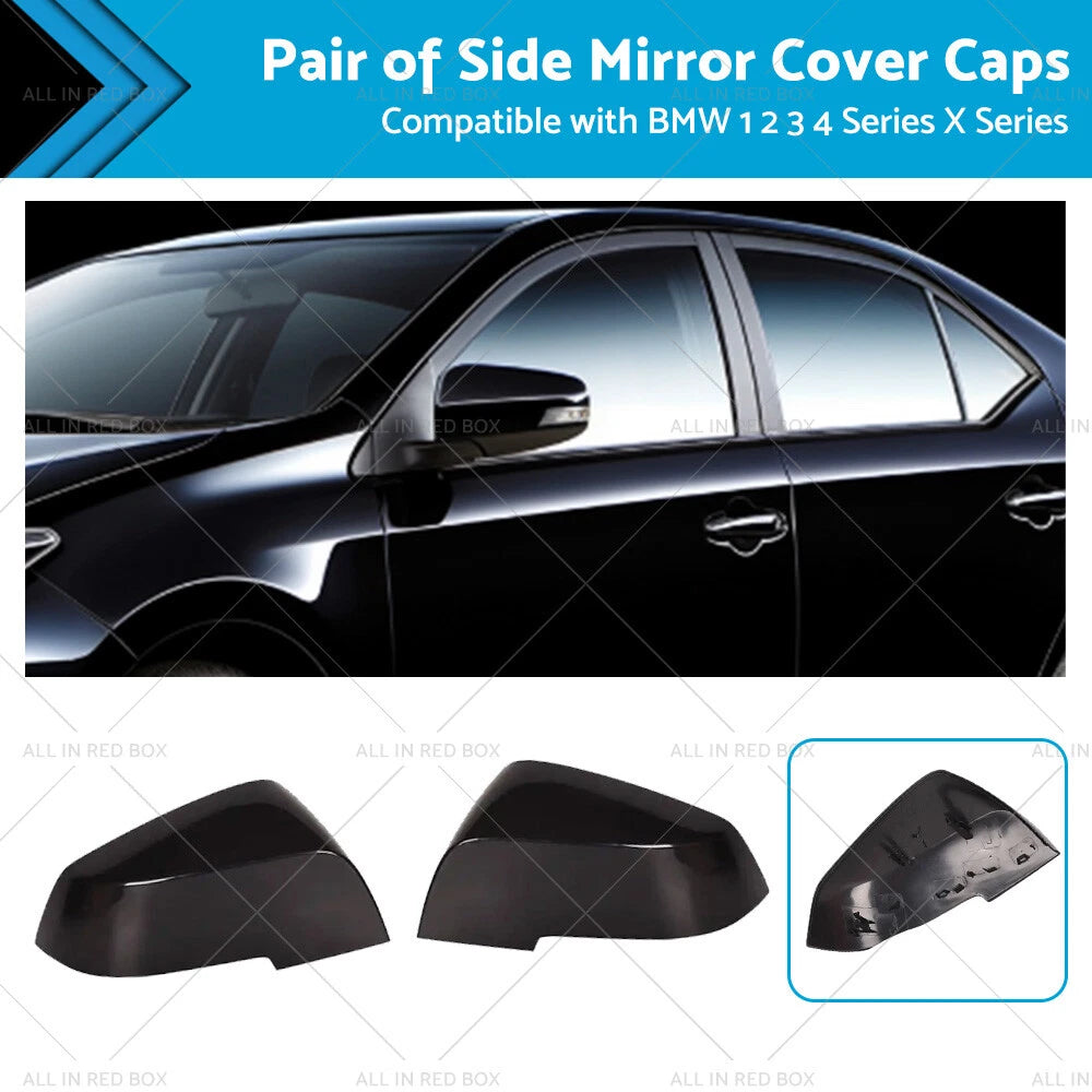 Side Mirror Caps Covers for BMW F20 F21 F22 F30 Series 1 2 3 4 (2012-2020)