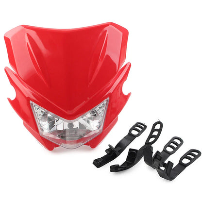 Universal Motorcycle Headlight Lamp Hi/Lo for Street Fighter Dirt Bike (N/A)