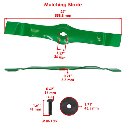 Deck Blade Replacement 42 Inch for John Deere LT133 LT160 (2000–2010)
