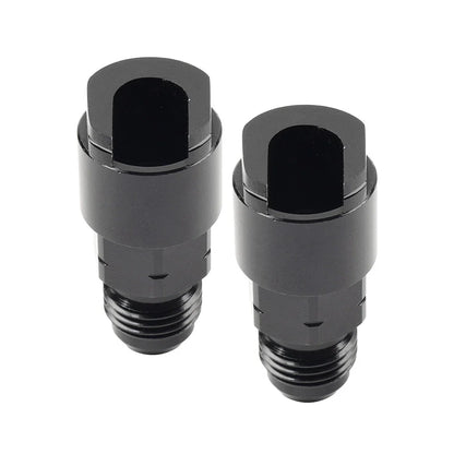 Black 6AN Male to 5/16" EFI Fuel Rail Adapter Fitting for Car Model