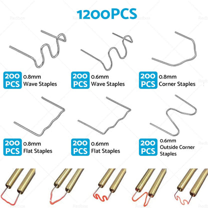 1200PCS Steel Hot Stapler Staples for Plastic Welder Car Bumper Repair