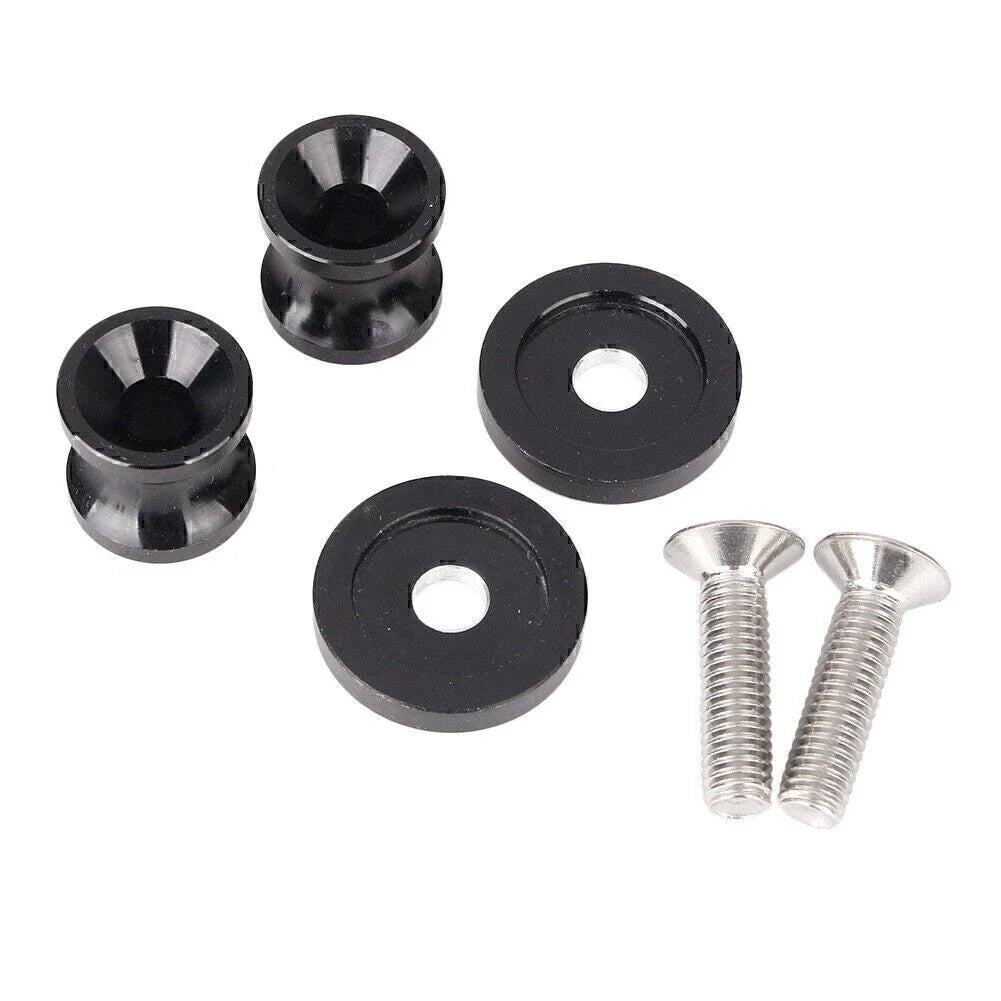 8mm Swingarm Sliders Spools Black for Honda Suzuki Ducati Motorcycles