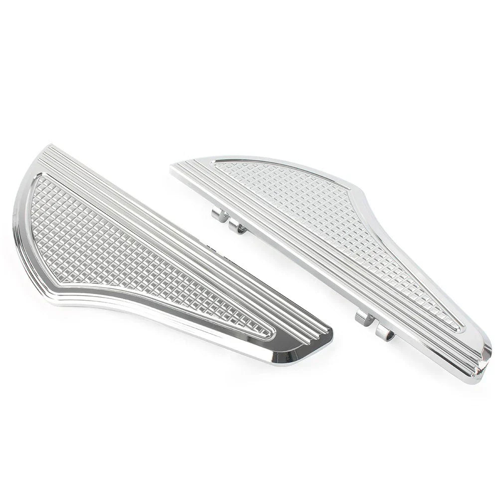Non-Slip Front Floorboards for Harley Dyna Touring Softail Chrome