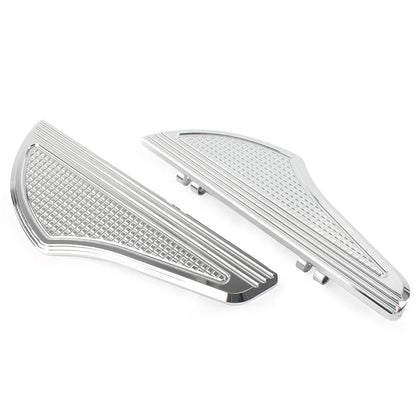 Non-Slip Front Floorboards for Harley Dyna Touring Softail Chrome