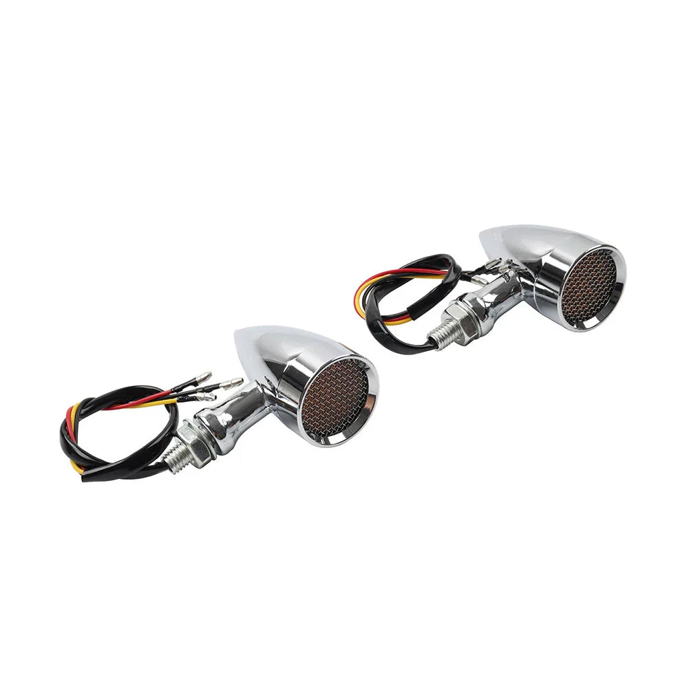Chrome Turn Signal Lights for Harley Super Glide FXD Dyna Low Rider (2006-2017)