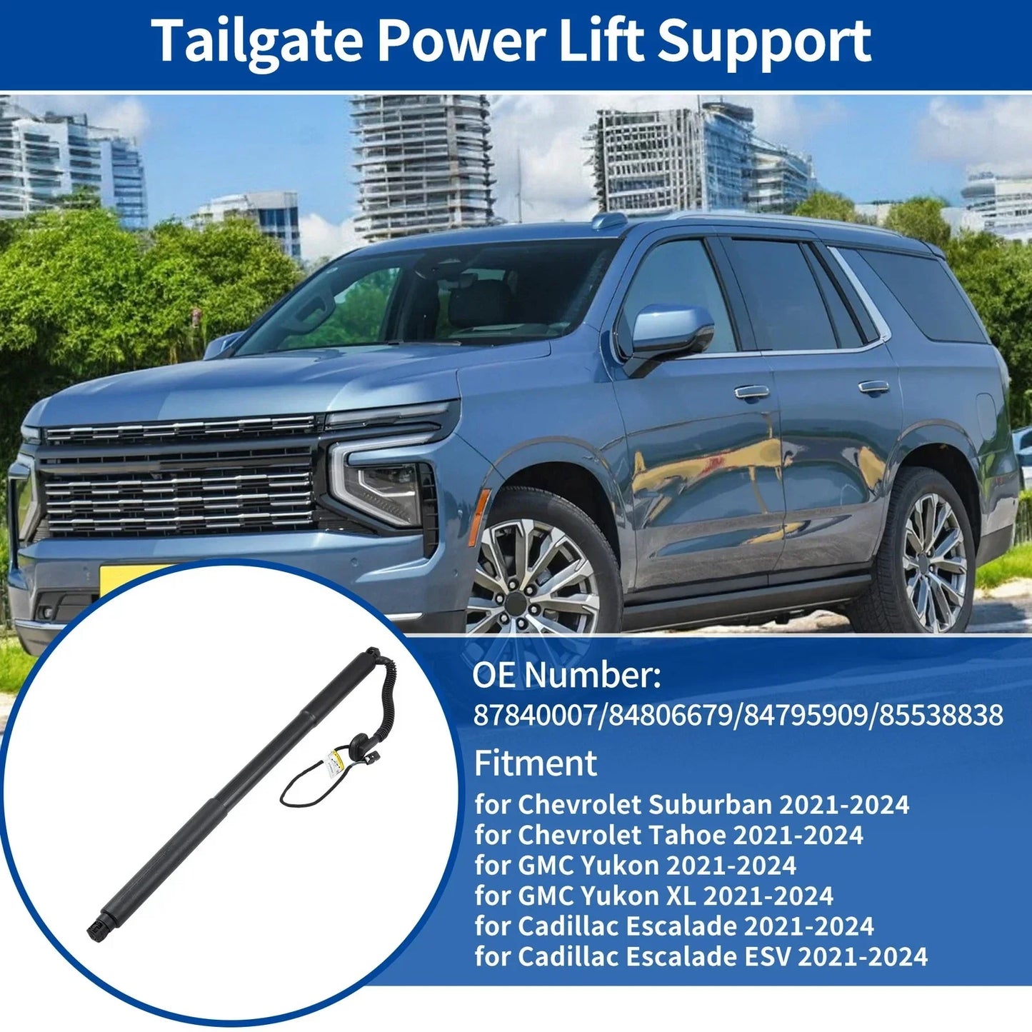 Tailgate Power Lift Support for Chevy Suburban Tahoe (2021-2024)