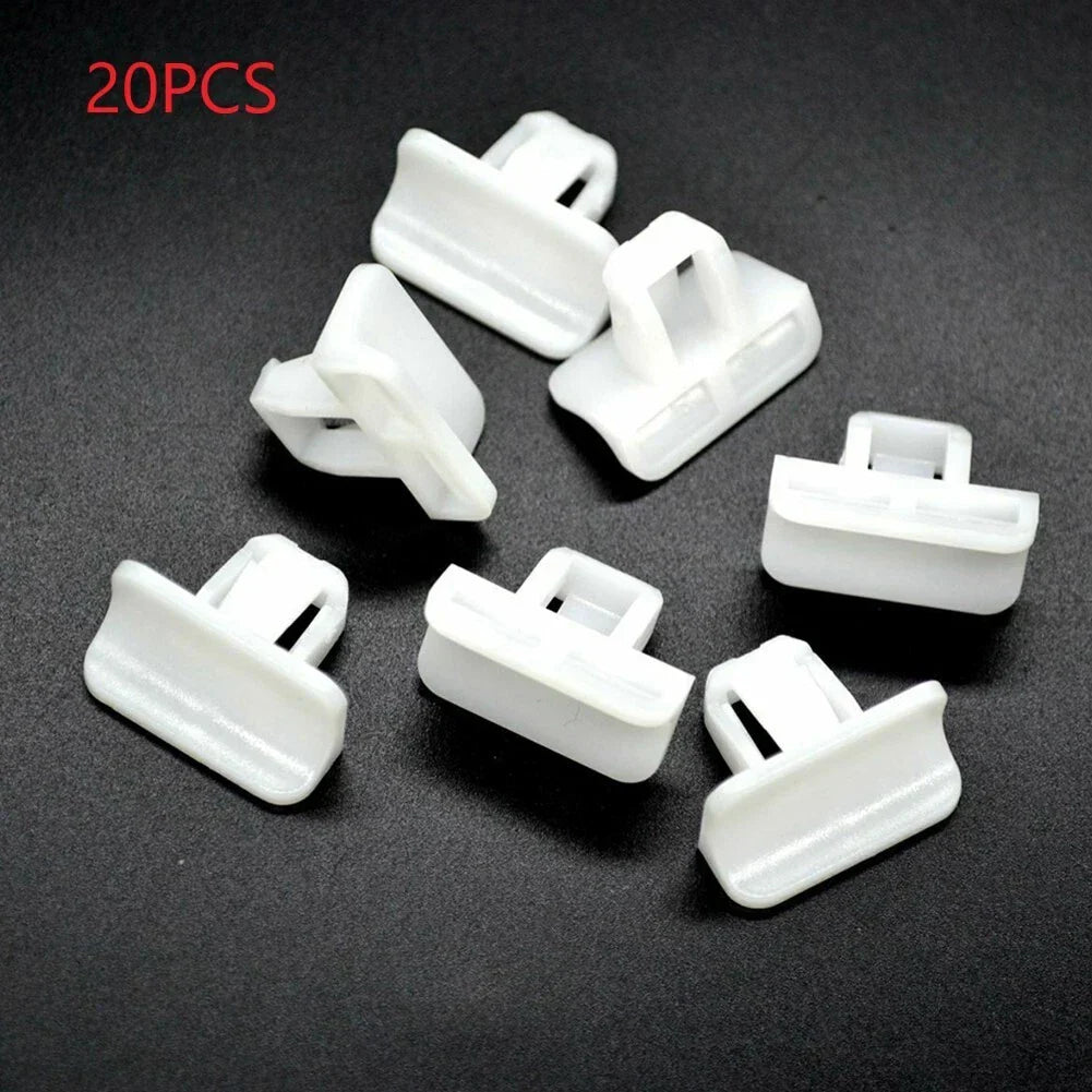 20 pcs Front Bumper Cover Clip Retainer for Vehicle White