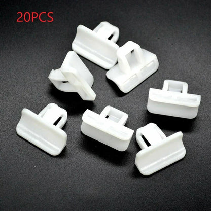 20 pcs Front Bumper Cover Clip Retainer for Vehicle White