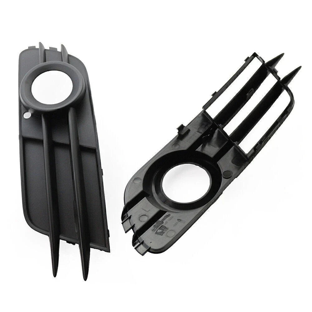 Black Front Bumper Fog Light Grille for Audi A6 C7 (2012-2015)