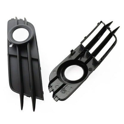 Black Front Bumper Fog Light Grille for Audi A6 C7 (2012-2015)