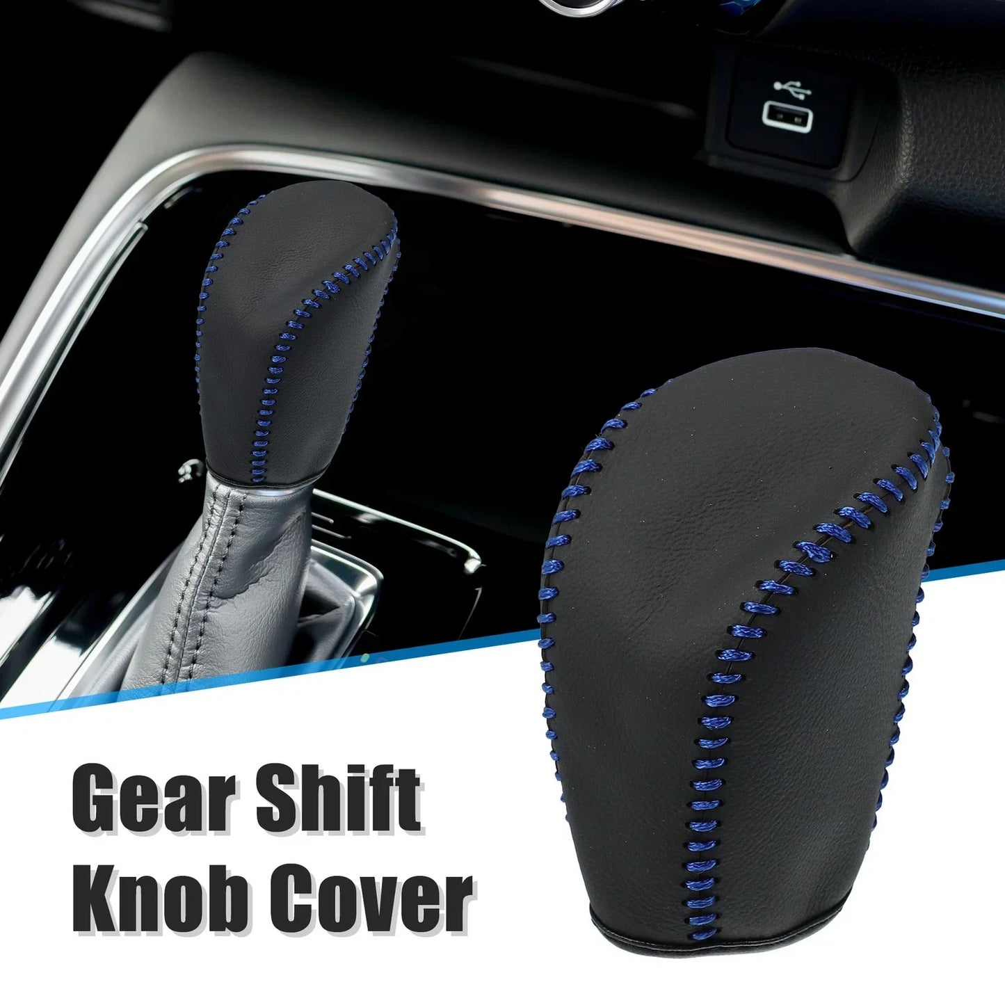 Genuine Leather Gear Shift Knob Cover for Honda Civic 10th Gen (2016-2021)