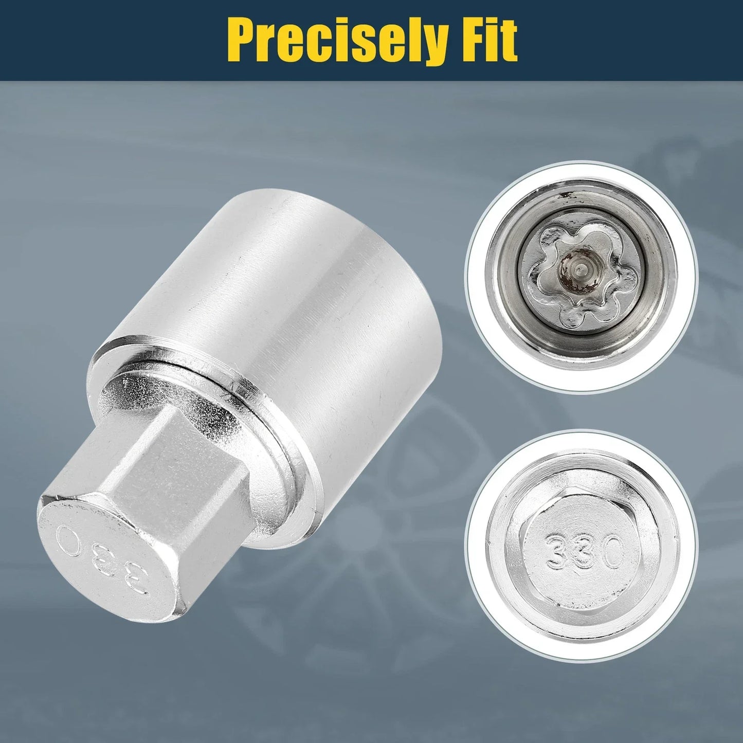 330 Wheel Lock Lug Nut Set with Protector Socket for Mercedes Benz