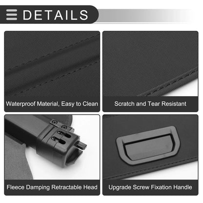Retractable Cargo Cover for Honda HR-V 2015-2022 Rear Trunk Parcel Shelf Black