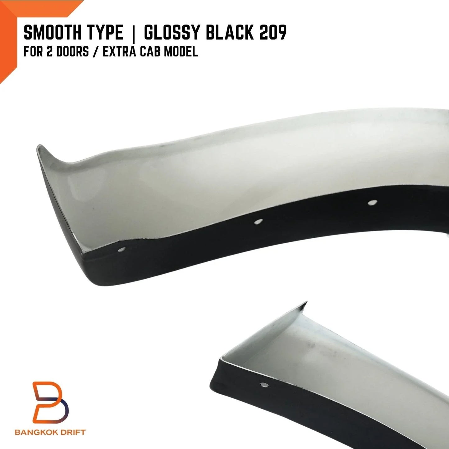 Glossy Black  Fender Flares for Toyota Hilux (1997-2005)