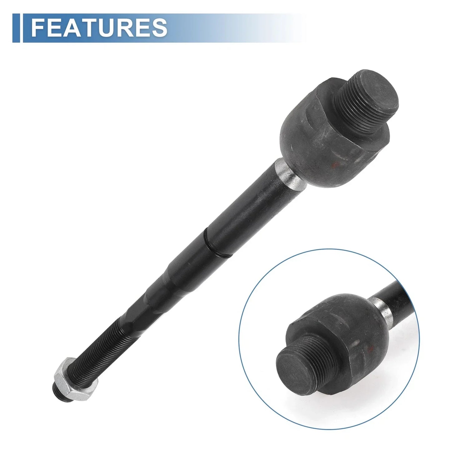 2 x Front Inner Tie Rod End Links for Dodge Dakota, Ram Dakota (2005-2011)