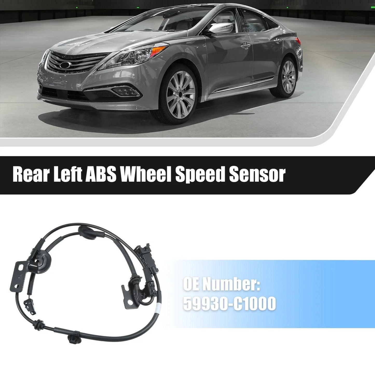 Rear Left ABS Wheel Speed Sensor for Hyundai Sonata (2015-2017)