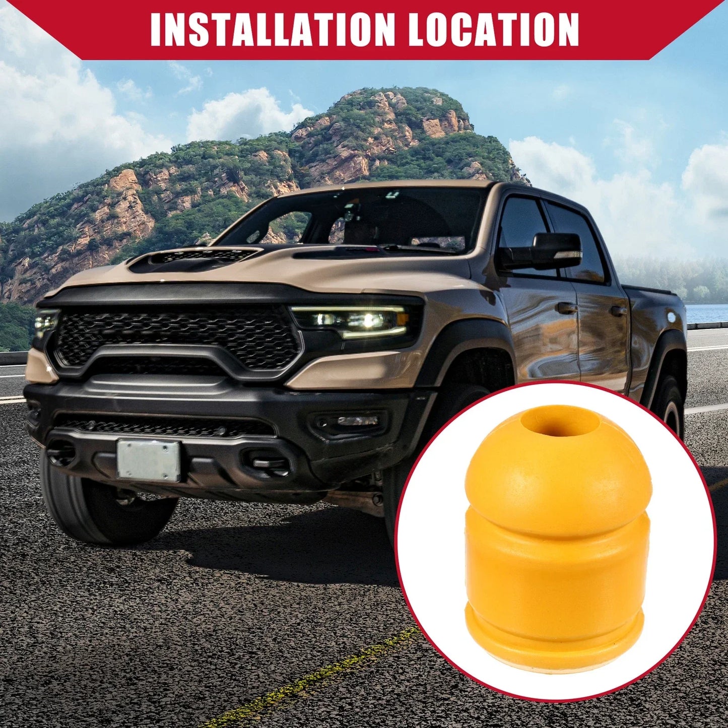 Rear Jounce Bumper for Dodge Ram 1500 (2009-2010) - Durable Replacement Part