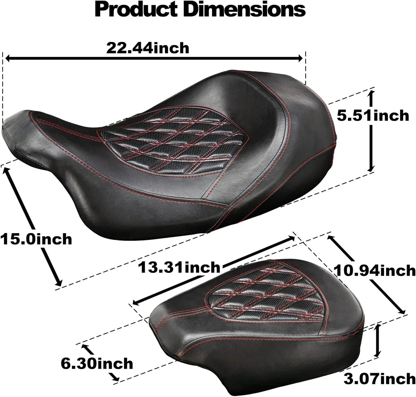 Low-Profile Seat Set for Harley Touring Road Glide Special (2009-2025)