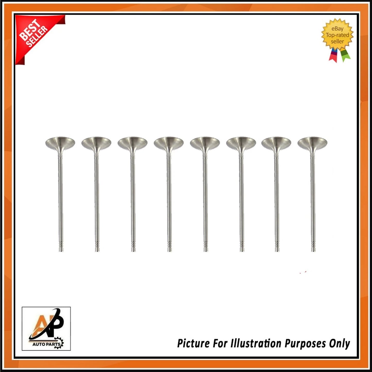 Engine Inlet Valve Replacement Set of 8 for BMW 1 3 5 X3 X5 X6 (2012–2020)