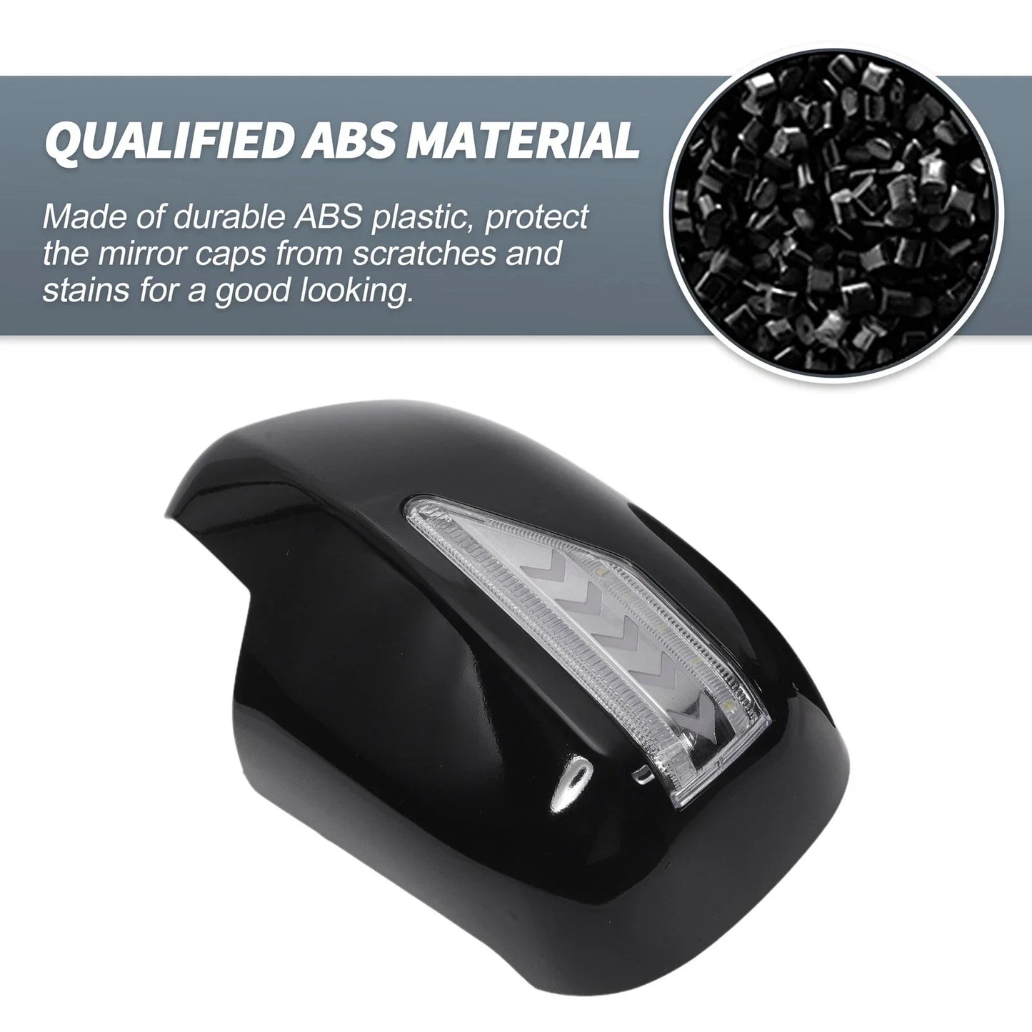 Rearview Mirror Cover Overlay Gloss Black for Lexus RX330 RX350 (2003)