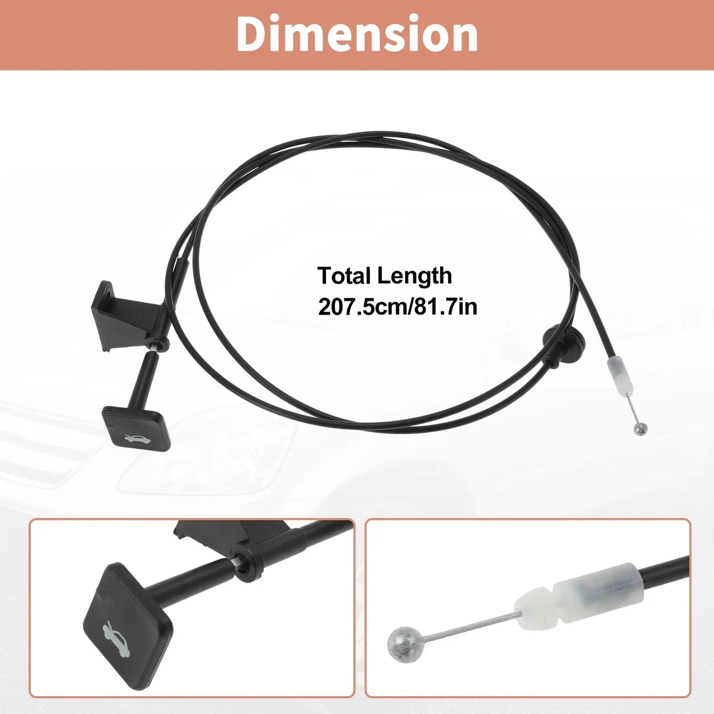 Front Hood Latch Release Cable for Honda CR-V 2002-2006 (02-06)
