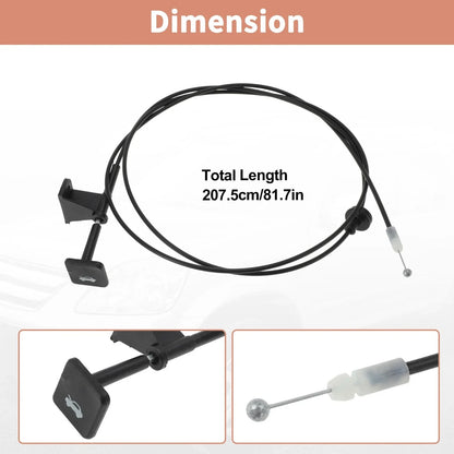 Front Hood Latch Release Cable for Honda CR-V 2002-2006 (02-06)