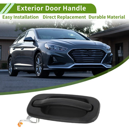 Black Rear Left Exterior Door Handle for Chevrolet GMC Silverado Models