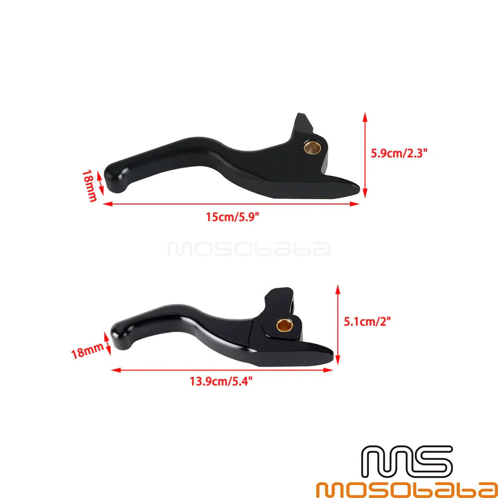 Gold Brake & Clutch Hand Lever Set for Harley Softail Fat Boy (2017)
