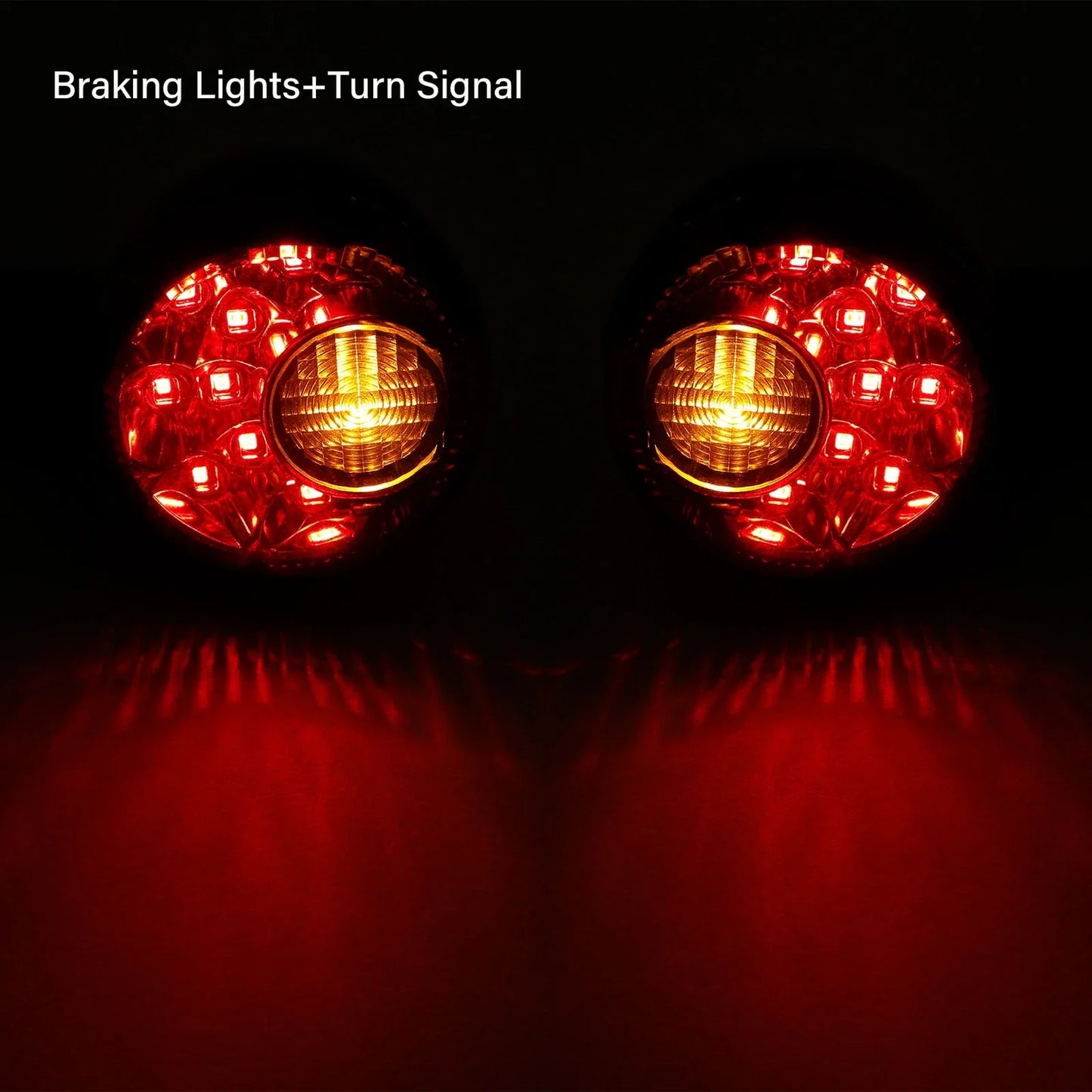 LED Rear Turn Signal Lights Smoke for Harley Sportster XL 883 1200 (1992-2022)