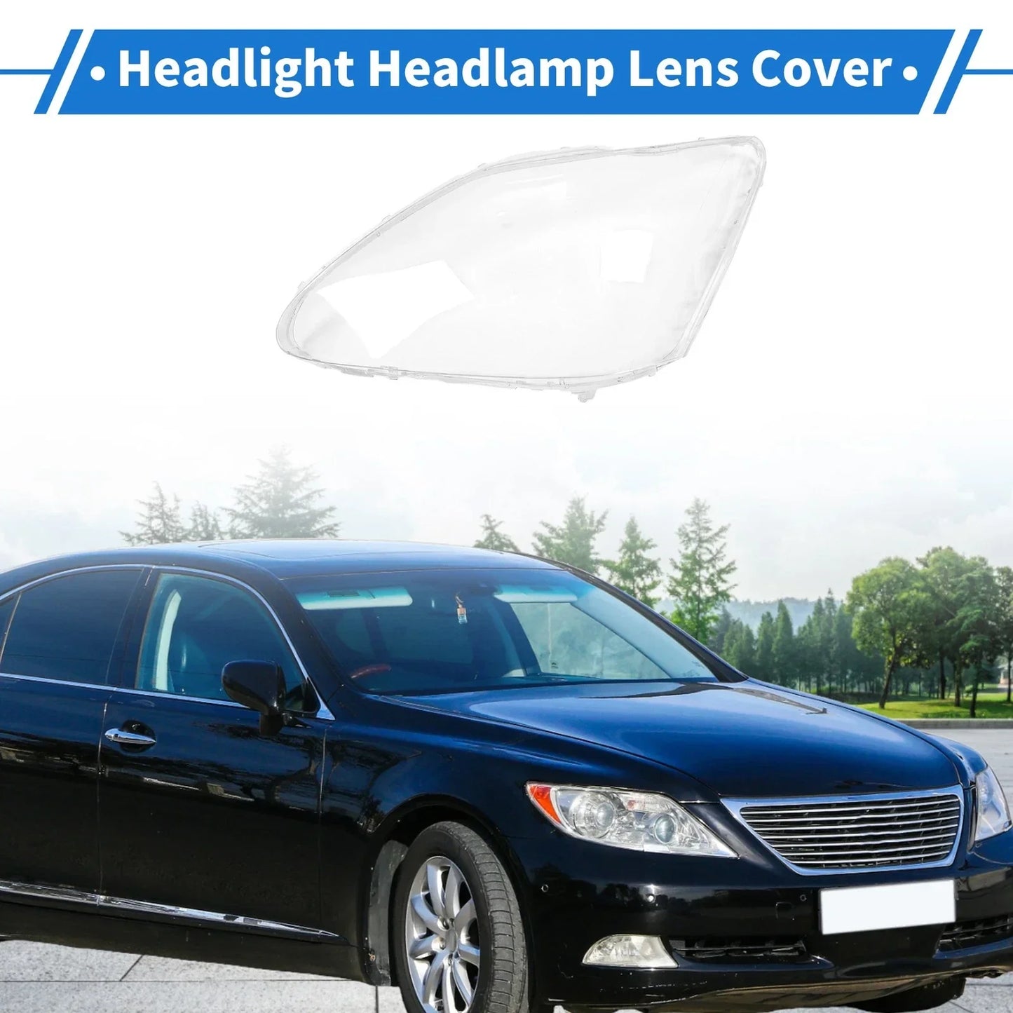 Car Front Left Headlight Lens Cover for Lexus LS430 (2004-2006)