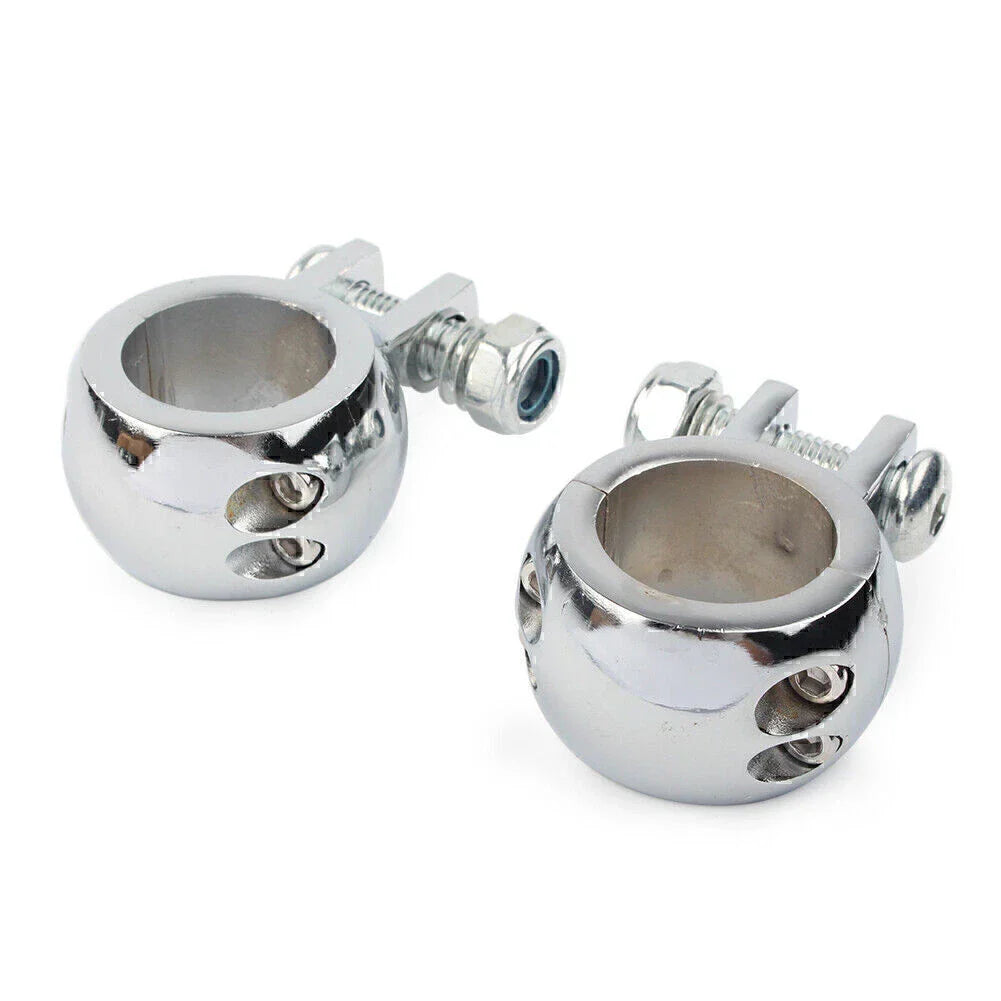 1-1/4" Engine Crash Bar Foot Peg Mount Clamp for Harley