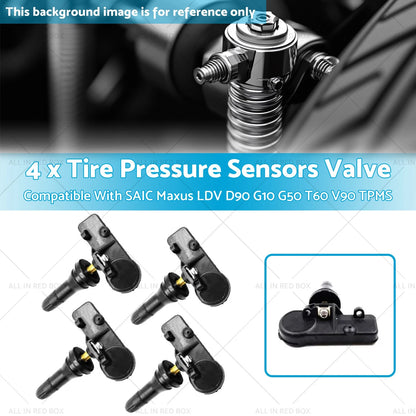 Tire Pressure Sensors Valves for SAIC Maxus LDV D90 G10 G50 T60 V90 (2016-2023)