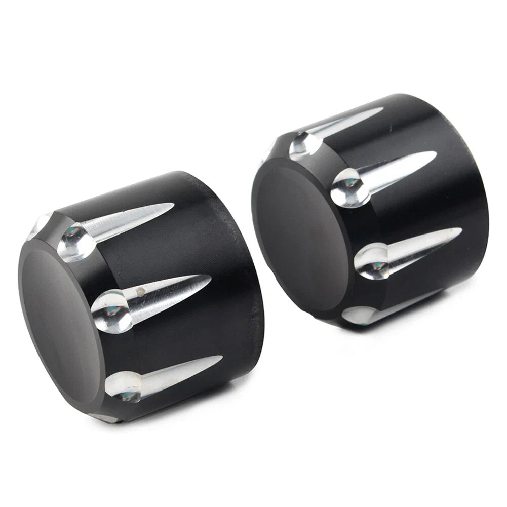 CNC Front Axle Cap Nut Covers  for Harley Touring Road King Electra Glide