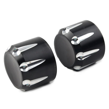 CNC Front Axle Cap Nut Covers  for Harley Touring Road King Electra Glide