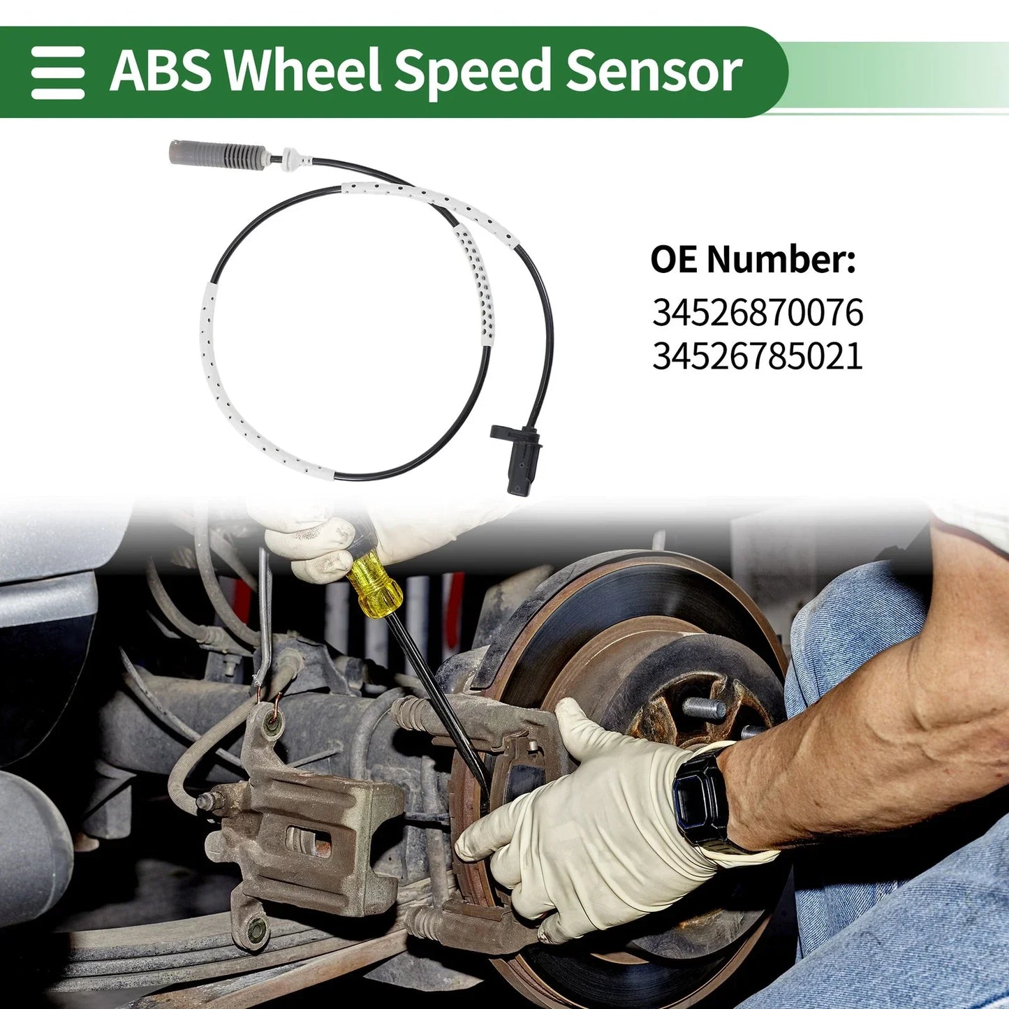 ABS Wheel Speed Sensor for BMW 323i 328i (2007 - 2011)