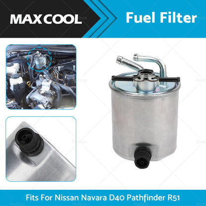 Fuel Filter for Nissan Navara D40 Pathfinder R51 2.5L Turbo Diesel (2005-2015)