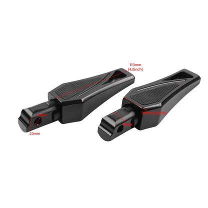 Mini Foot Pegs for Harley Softail Street Bob (2018-2023) Black