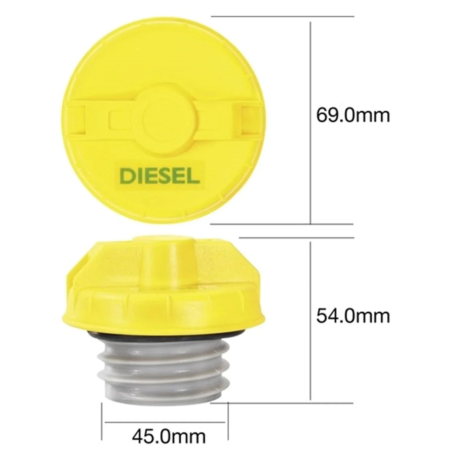 Plastic Diesel Fuel Cap for Landcruiser Prado 95-120 Series 3.0L (2000-2007)