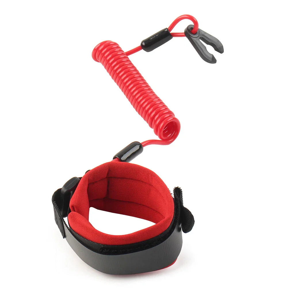 Emergency Stop Switch Lanyard Cord for Yamaha Jet Ski - Red