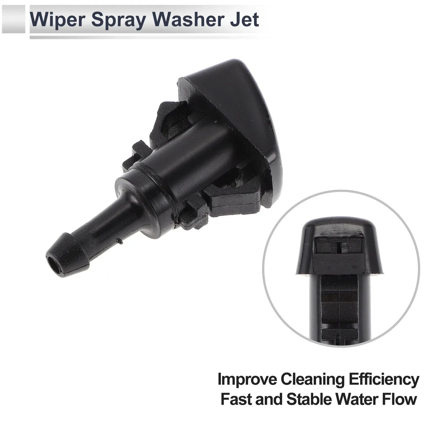 Windshield Washer Nozzle & 6 x Hose Connectors for Dodge