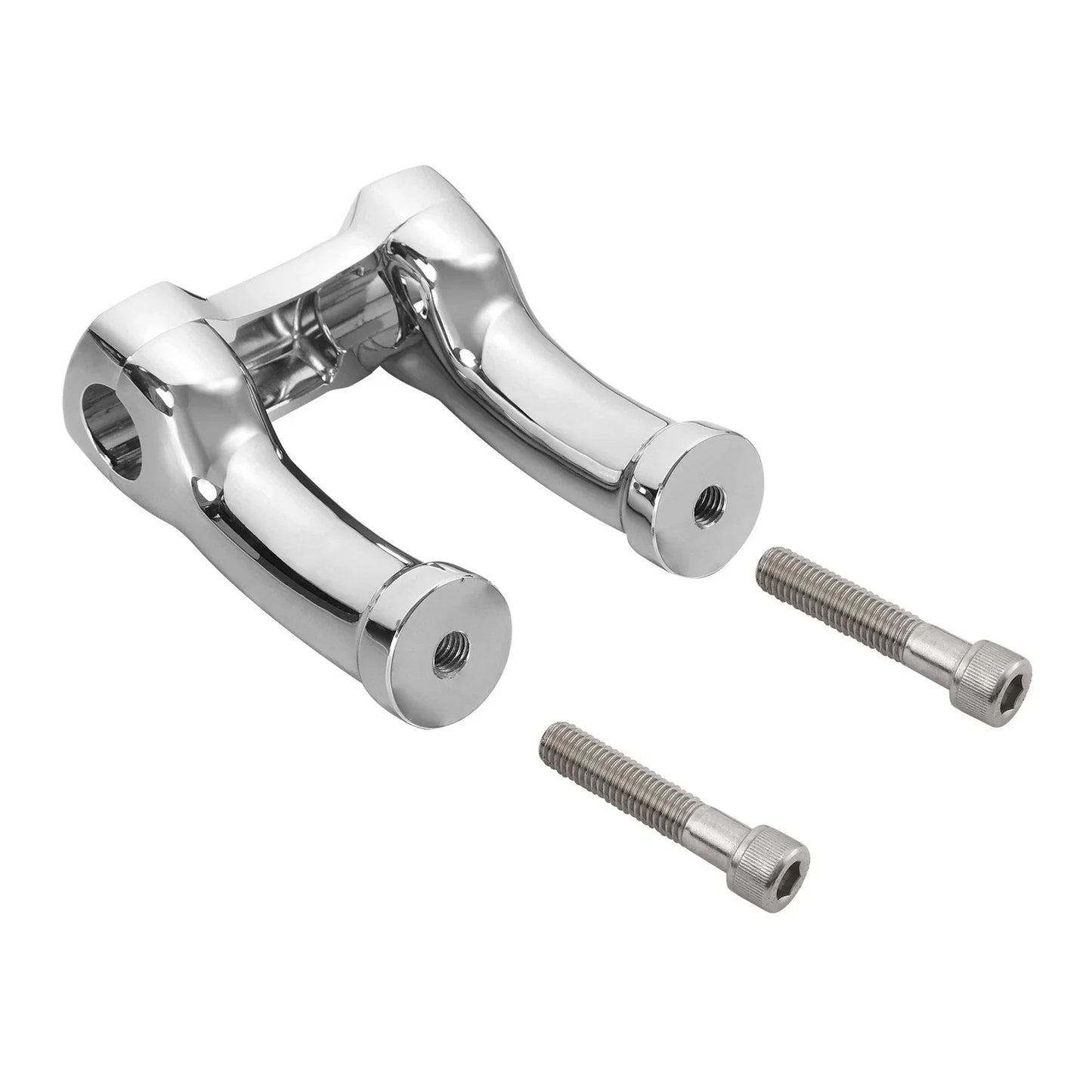 4" Handlebar Riser 1.25" Bar for Harley Softail Fatboy Dyna Low Rider Chrome