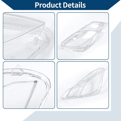 Car Front Right Headlight Lens Cover for Mercedes-Benz E350 (2009-2016)