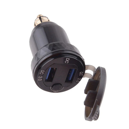 Dual USB Adapter Charger Socket for BMW - Voltage Meter (Fits Various Models)