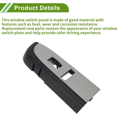 Front Right Side Window Switch Bezel Cover for Chevy Silverado 1500 (2007-2013)