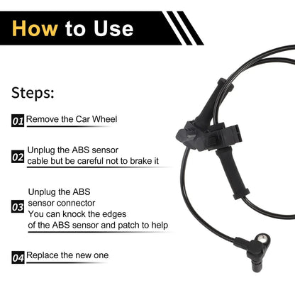 ABS Wheel Speed Sensor for Chevrolet Silverado 1500 Rear Left Right (2007-2013)