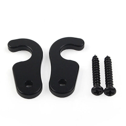 Black Sun Visor Clips for Jeep Wrangler, Gladiator (2018-2023)