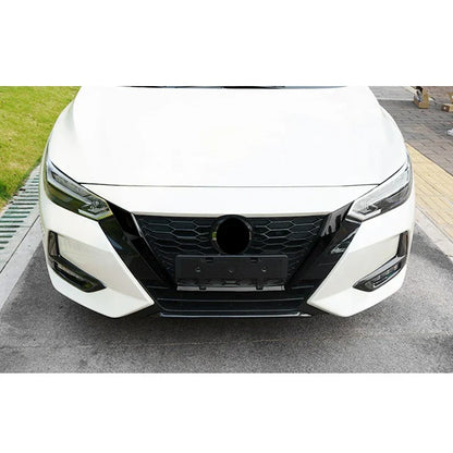 3 x Gloss Black Radiator Grille Cover Trim for Nissan Sentra (2020-2021)