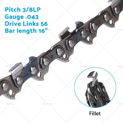16" Chains for Milwaukee M18 FUEL 18V Chainsaw (2017-2023)